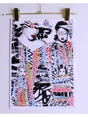 HUSH Artist A3 Signed Sticker Sheet
